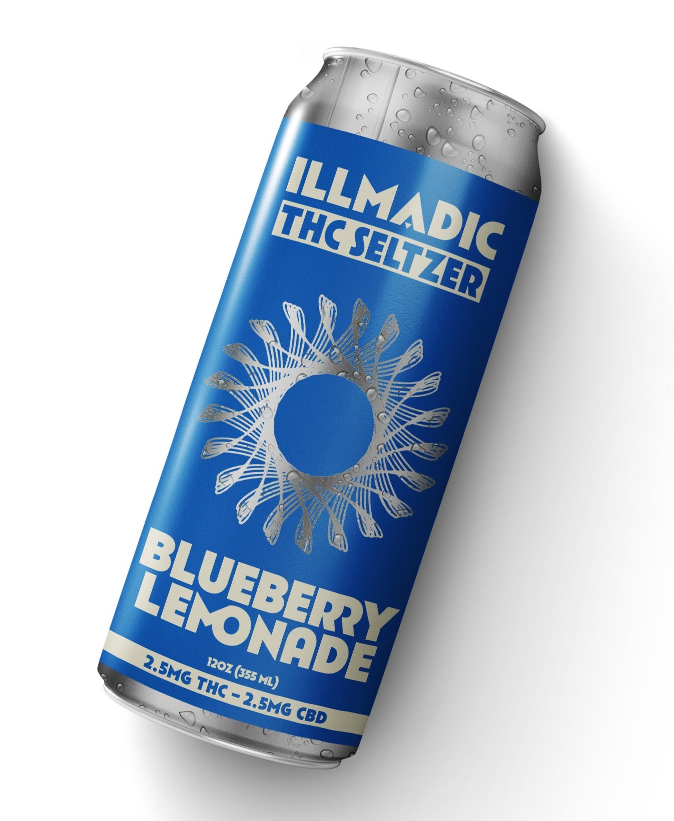 BLUEBERRY LEMONADE SELTZER (2.5mg thc : 2.5mg cbd) 4pk/12oz